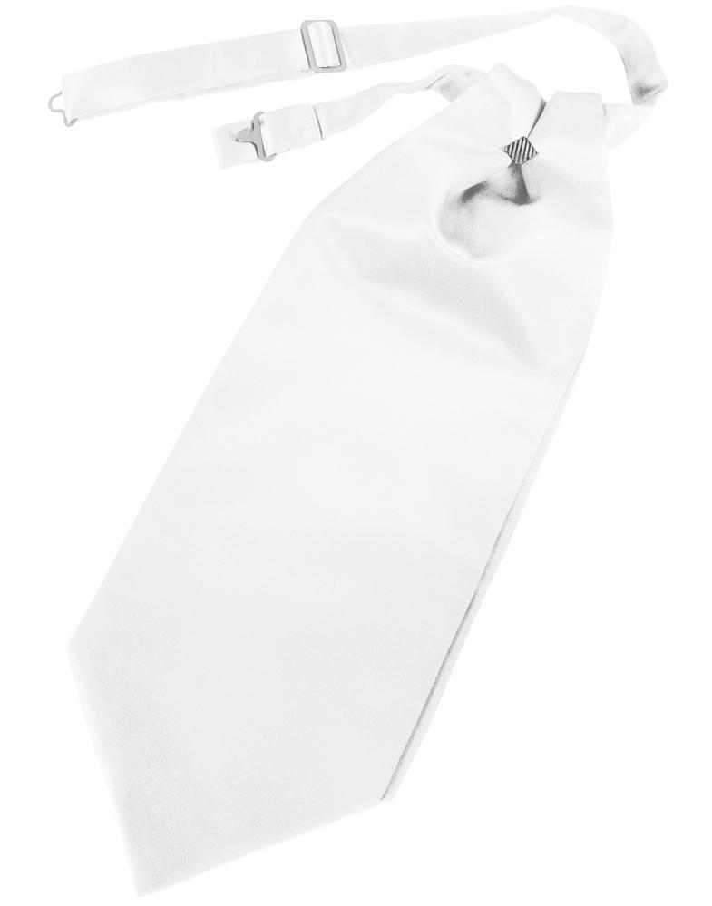 Cardi White Luxury Satin Cravat