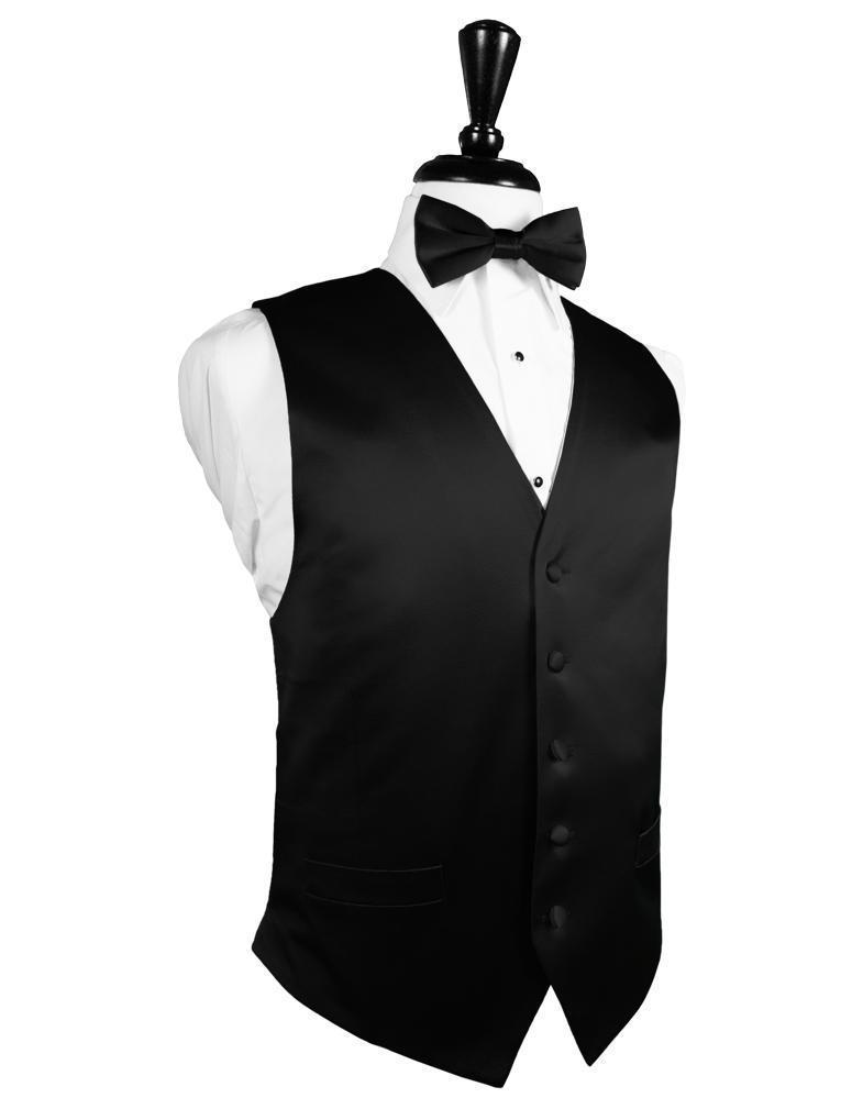 Black Noble Silk Tuxedo Vest Black Noble Silk Tuxedo Vest