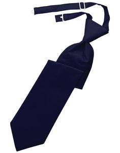 Cardi Navy Solid Twill Windsor Tie