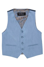 BLACKTIE "Liam" Kids Denim Blue Suit (5-Piece Set)
