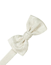 Cristoforo Cardi Pre-Tied Ivory Paisley Silk Bow Tie