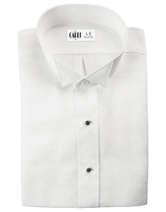 Classic Collection "Lucca" Kids White Wingtip Tuxedo Shirt