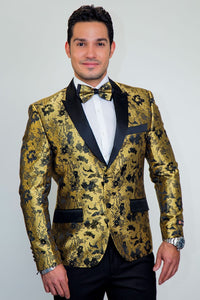 Xander Xiao "Amsterdam" Gold Tuxedo Jacket