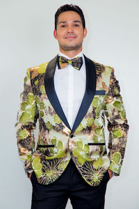 Xander Xiao "Monte Carlo" Green Tuxedo Jacket