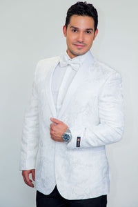 Xander Xiao "Havana" White Tuxedo Jacket